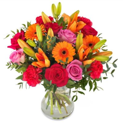 FANTASIA- Mazzo di Gerbere, Lilium e Rose