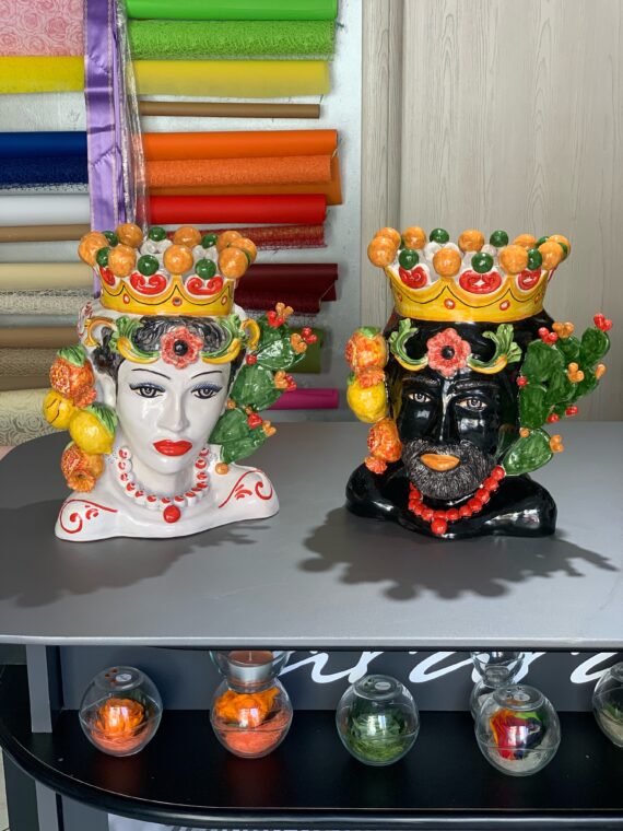 COPPIA TESTE DI MORO BY CALTAGIRONE
